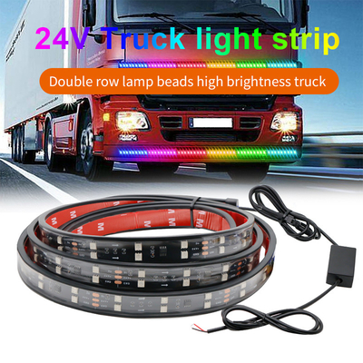 24V 5050 SMD 5A 2.4m Luces de la atmósfera interior del automóvil con mando a distancia para camioneta