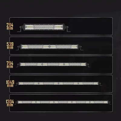 Barras de luz LED de doble fila para automóviles 200W - 1000W Perfil de aluminio