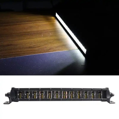 6D reflector fuera de la carretera LED barra de luz 4x4 12V 24V fila única de automóviles LED barra de luz