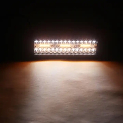 9 pulgadas de 180W de doble fila LED Light Bar Blanco / ámbar para vehículos todoterreno