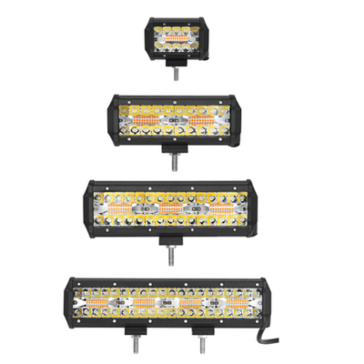 9 pulgadas de 180W de doble fila LED Light Bar Blanco / ámbar para vehículos todoterreno