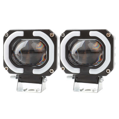 4x4 Offroad lámpara de trabajo LED faros de niebla luz de conducción 12-80V 4 pulgadas 30W doble color