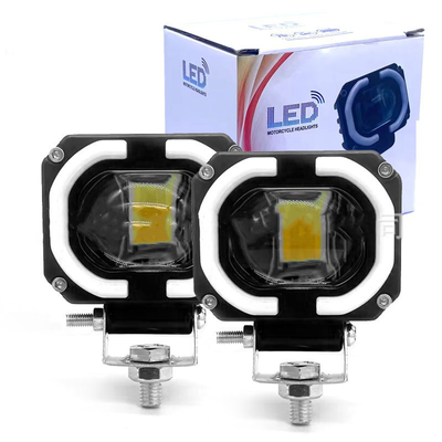 4x4 Offroad lámpara de trabajo LED faros de niebla luz de conducción 12-80V 4 pulgadas 30W doble color