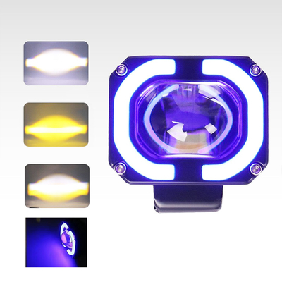 4x4 Offroad lámpara de trabajo LED faros de niebla luz de conducción 12-80V 4 pulgadas 30W doble color