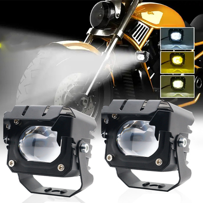 12-80V Ámbar 3570 LED de doble color LED luces de trabajo para motocicletas 30-60W fuera de la carretera luces de conducción