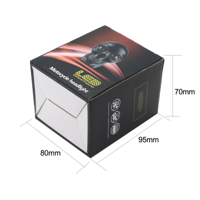 3 pulgadas 40w Motocicleta de cráneo faros Externo Spotlight LED Mini luz de conducción de doble color