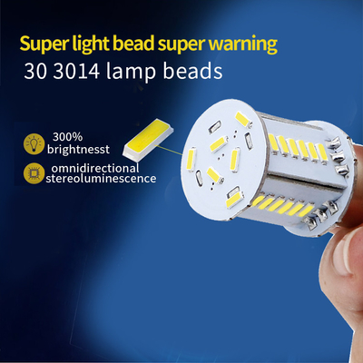 Indicadores de giro LED de automóviles personalizables 3014 30SMD S25 1156 BA15S BAU15S BAY15D lámpara trasera