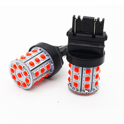 Signales de giro LED blancos de larga duración para automóviles 12V Cuerpo de aleación de aluminio Blanco Amarillo Rojo 3030 33SMD