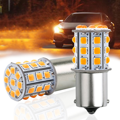 Signales de giro LED blancos de larga duración para automóviles 12V Cuerpo de aleación de aluminio Blanco Amarillo Rojo 3030 33SMD