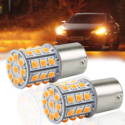 Signales de giro LED blancos de larga duración para automóviles 12V Cuerpo de aleación de aluminio Blanco Amarillo Rojo 3030 33SMD