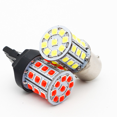 Signales de giro LED blancos de larga duración para automóviles 12V Cuerpo de aleación de aluminio Blanco Amarillo Rojo 3030 33SMD