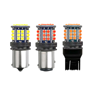 Indicadores de señales de giro LED de aleación de aluminio 3030 39 SMD 12v 1156 BA15S 1157 BAY15D T20 T25 Indicador de giro de automóvil