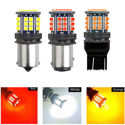 Indicadores de señales de giro LED de aleación de aluminio 3030 39 SMD 12v 1156 BA15S 1157 BAY15D T20 T25 Indicador de giro de automóvil