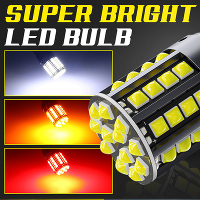 Luz de retroceso LED de aleación de aluminio blanco 1156 1157 T20 3030 44SMD 12V 24V
