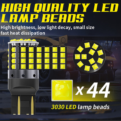 Luz de retroceso LED de aleación de aluminio blanco 1156 1157 T20 3030 44SMD 12V 24V