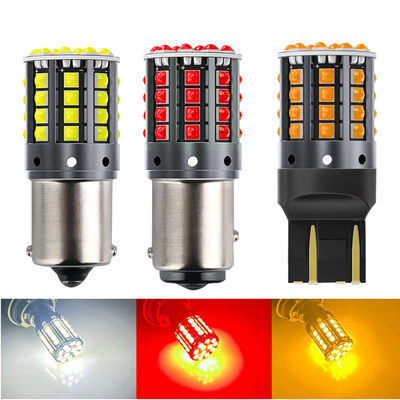 Luz de retroceso LED de aleación de aluminio blanco 1156 1157 T20 3030 44SMD 12V 24V
