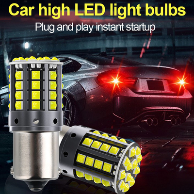 Luz de retroceso LED de aleación de aluminio blanco 1156 1157 T20 3030 44SMD 12V 24V