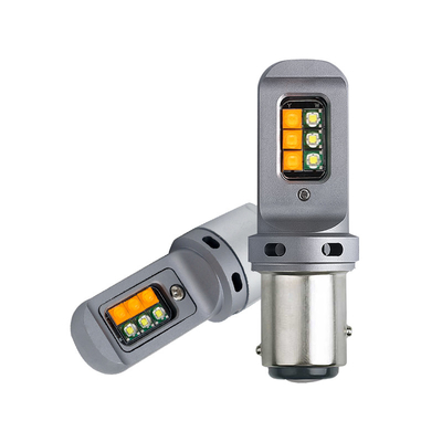 Luzes de señal de giro de freno LED de larga duración de 5W con 1156 bombillas LED universales de 12 smd 1156 P21W BA15S PY21W 3157 7443 Canbus