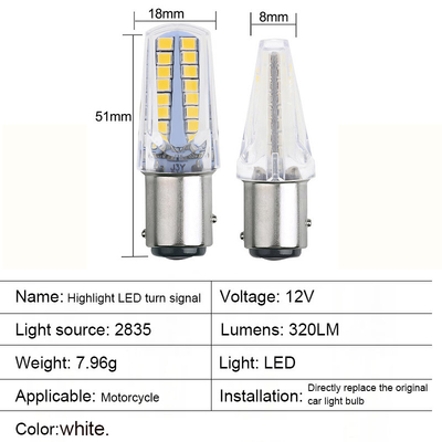 1157 32SMD Ámbar Luzes de señal de giro de freno LED Luzes de luz de luz LED Bulbo cola del coche Detener la señal de giro para la marcha atrás para la motocicleta
