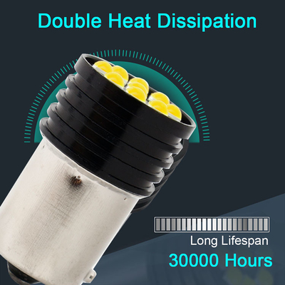 1157 BAY15D LED P21/5W 1156 BA15S P21W bombillas LED 9 SMD 3030 R5W R10W luz de cola de freno de automóvil