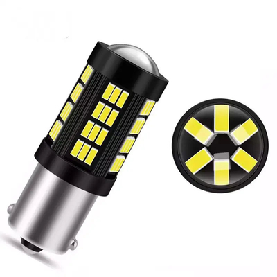 1157 1156 4014 66 SMD luz de freno LED coches de marcha atrás interior bombillas LED auto Canbus