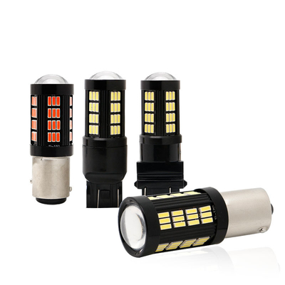 1157 1156 4014 66 SMD luz de freno LED coches de marcha atrás interior bombillas LED auto Canbus