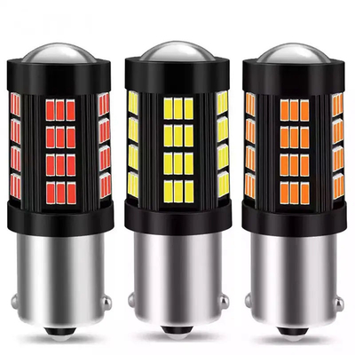 1157 1156 4014 66 SMD luz de freno LED coches de marcha atrás interior bombillas LED auto Canbus