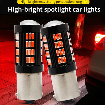 1157 1156 4014 66 SMD luz de freno LED coches de marcha atrás interior bombillas LED auto Canbus