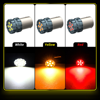100% Canbus Bau15S Ba15S T25 1156 bombilla LED 900Lm 3030 chips 6LED 12V luces de señal de giro del freno 6W