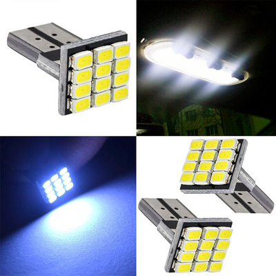 Potencia 9W bombillas LED impermeables IP67 360 grados Luz de automóvil 12v T10 12SMD 1206 3020 Luz de lectura placa de licencia
