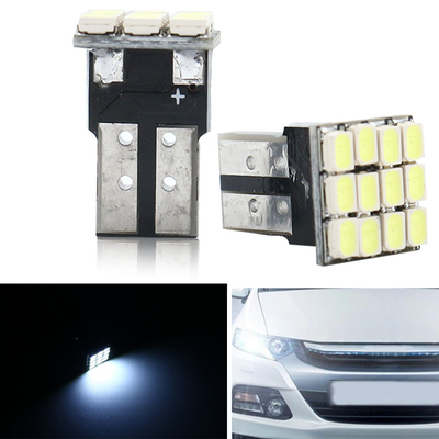 Potencia 9W bombillas LED impermeables IP67 360 grados Luz de automóvil 12v T10 12SMD 1206 3020 Luz de lectura placa de licencia