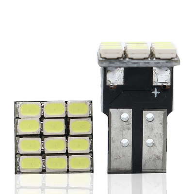 Potencia 9W bombillas LED impermeables IP67 360 grados Luz de automóvil 12v T10 12SMD 1206 3020 Luz de lectura placa de licencia