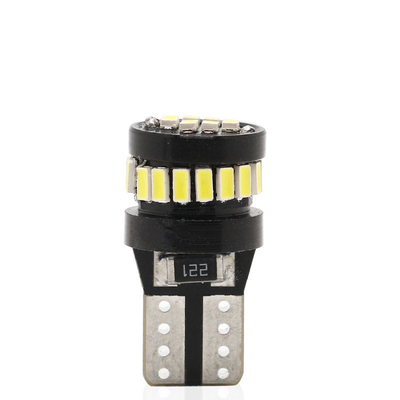 3014 Chip LED bombillas luminosas de automóviles Luz blanca 360 grados Ángulo de haz T10 3014 24smd Corriente constante Brillante bombilla LED