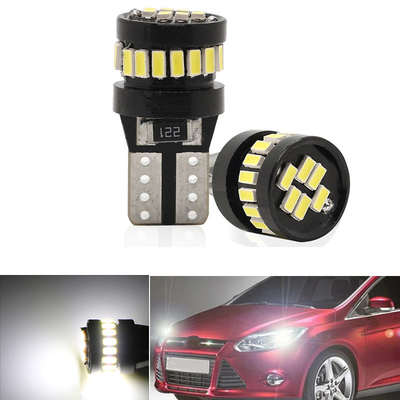 3014 Chip LED bombillas luminosas de automóviles Luz blanca 360 grados Ángulo de haz T10 3014 24smd Corriente constante Brillante bombilla LED
