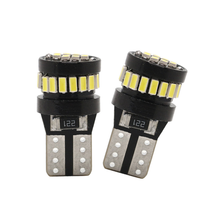3014 Chip LED bombillas luminosas de automóviles Luz blanca 360 grados Ángulo de haz T10 3014 24smd Corriente constante Brillante bombilla LED