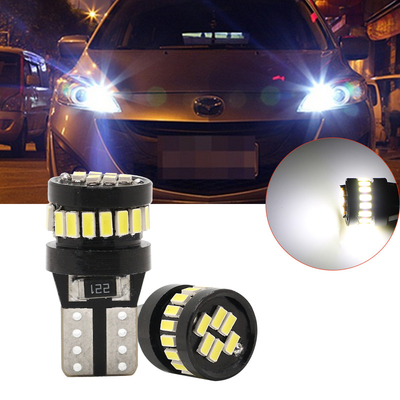 3014 Chip LED bombillas luminosas de automóviles Luz blanca 360 grados Ángulo de haz T10 3014 24smd Corriente constante Brillante bombilla LED