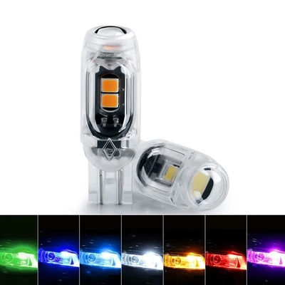 360 grados de luz LED bombilla de automóvil placa de licencia luz T10 2835 3030 5smd LED resaltado 5W5 lámpara de ancho pequeño no polar