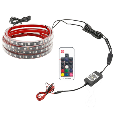 Luces de interior LED para automóviles Control remoto multicolor ABS flexible 12V Luz de banda LED de automóvil