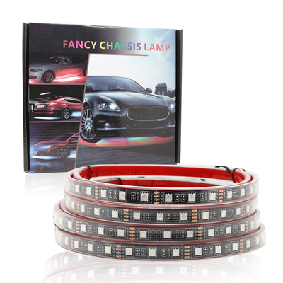 Luces de interior LED para automóviles Control remoto multicolor ABS flexible 12V Luz de banda LED de automóvil