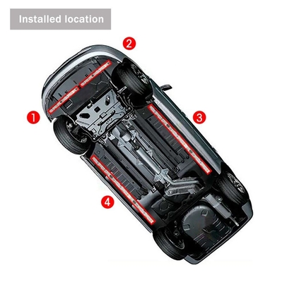 Luces de interior LED para automóviles Control remoto multicolor ABS flexible 12V Luz de banda LED de automóvil