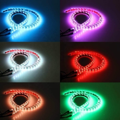 Luces de interior LED para automóviles Control remoto multicolor ABS flexible 12V Luz de banda LED de automóvil