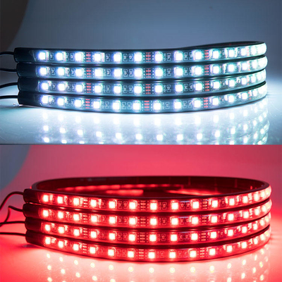Luces de interior LED para automóviles Control remoto multicolor ABS flexible 12V Luz de banda LED de automóvil