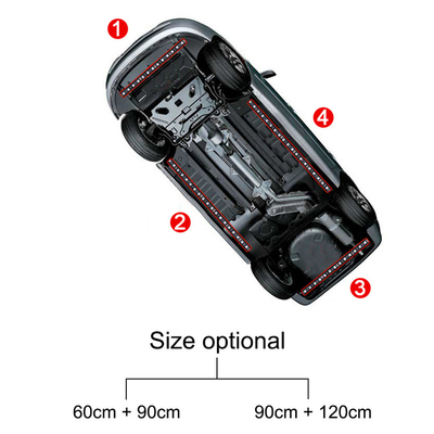 Luces de interior LED para automóviles Control remoto multicolor ABS flexible 12V Luz de banda LED de automóvil