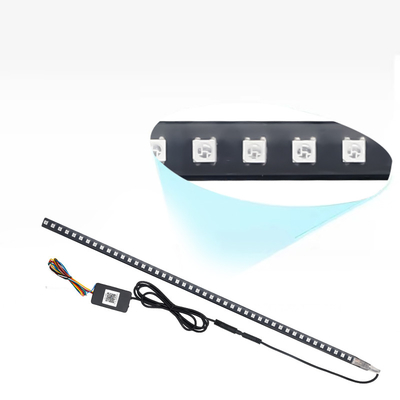 Universal ABS Car Interior LED Luces a prueba de agua 56CM Car Flash Strobe Light Light Knight Rider Escáner luz