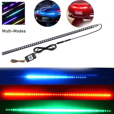 Universal ABS Car Interior LED Luces a prueba de agua 56CM Car Flash Strobe Light Light Knight Rider Escáner luz