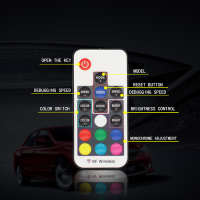 RGB SMD 5050 LED Strip IP67 Impermeable rueda de coche LED Hub luz de color RGB rueda LED luces para llantas de coche con control de la aplicación