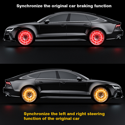 RGB SMD 5050 LED Strip IP67 Impermeable rueda de coche LED Hub luz de color RGB rueda LED luces para llantas de coche con control de la aplicación