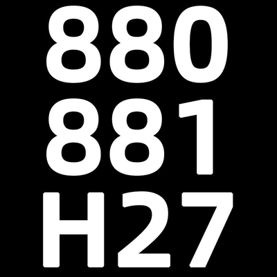 Linterna automotriz H1 H3 H4 H7 H11 9005 del lumen LED de O3 12V 55W 12000 bulbo llevado 9006 D2H de la linterna