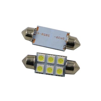 Bóveda interior DC blanco azul 12V 31m m del bulbo de lámpara de las luces del coche del adorno C5W 5050 6SMD LED 36m m 39m m 41m m